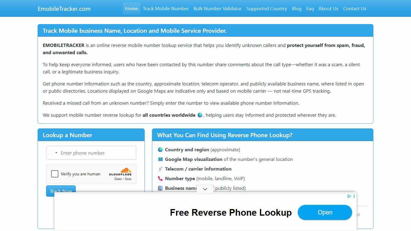 Mobile Number Tracker Find Owner Name and Location on Google Map.